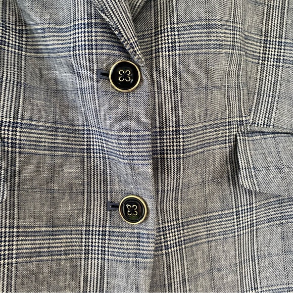 Tommy Hilfiger Women's Plaid Blazer Sz 12 Preppy Heritage Academia Coastal prep - Picture 4 of 11